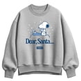 thumbnail image 1 of Peanuts - Snoopy Dear Santa - Women's Oversized Fleece Crew Sweatshirt, 1 of 3