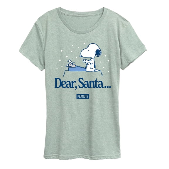 Peanuts - Snoopy Dear Santa - Women's Short Sleeve Graphic T-Shirt