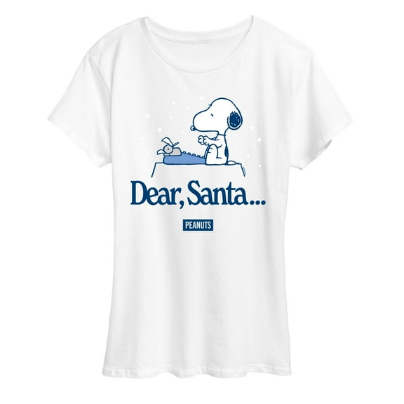Peanuts - Snoopy Dear Santa - Women's Short Sleeve Graphic T-Shirt