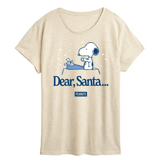 Peanuts - Snoopy Dear Santa - Women's Short Sleeve Graphic T-Shirt