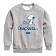 thumbnail image 1 of Peanuts - Snoopy Dear Santa - Youth Boys Crew Fleece Sweatshirt, 1 of 5