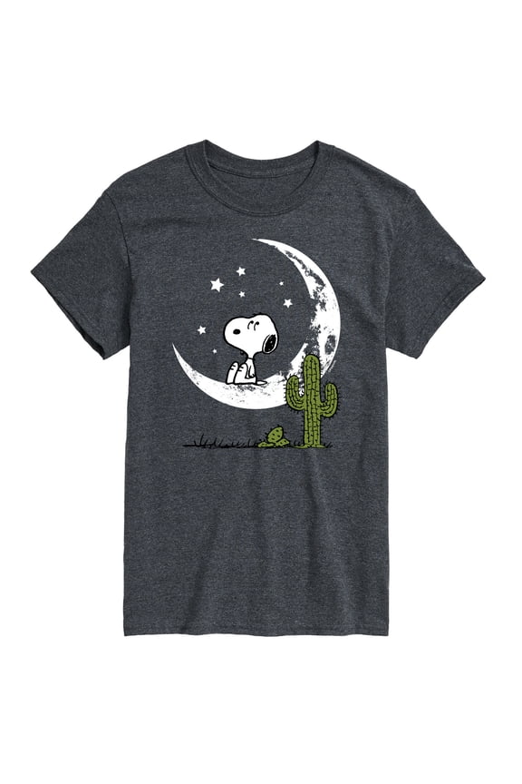 - Snoopy Desert On Moon - Men's Short Sleeve Graphic T-Shirt