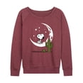 thumbnail image 1 of Peanuts - Snoopy Desert On Moon - Women's French Terry Long Sleeve Pullover, 1 of 5