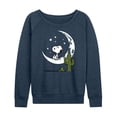 thumbnail image 1 of Peanuts - Snoopy Desert On Moon - Women's French Terry Long Sleeve Pullover, 1 of 5