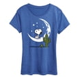 thumbnail image 1 of Peanuts - Snoopy Desert On Moon - Women's Short Sleeve Graphic T-Shirt, 1 of 5