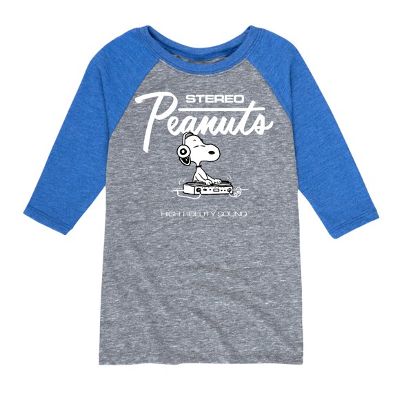 Peanuts - Snoopy Dj - Toddler & Youth Raglan Graphic T-Shirt