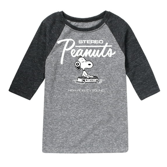 Peanuts - Snoopy Dj - Toddler & Youth Raglan Graphic T-Shirt