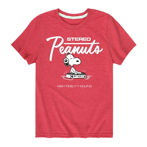 Peanuts - Snoopy Dj - Toddler & Youth Short Sleeve Graphic T-Shirt