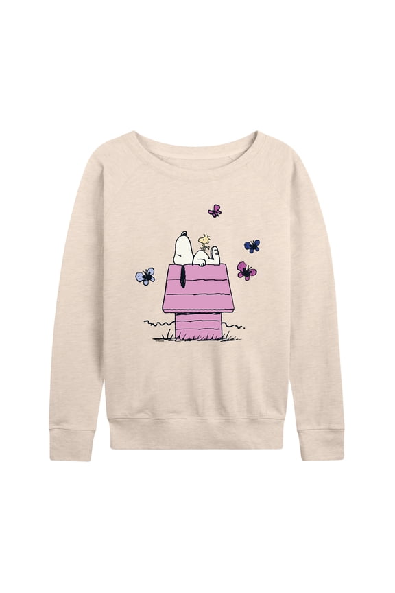 - Snoopy Doghouse - Women's French Terry Long Sleeve Pullover