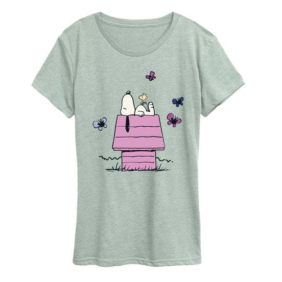 Peanuts - Snoopy Doghouse - Women's Short Sleeve Graphic T-Shirt