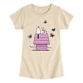 thumbnail image 1 of Peanuts - Snoopy Doghouse - Youth Girls Fitted Short Sleeve T-Shirt, 1 of 5