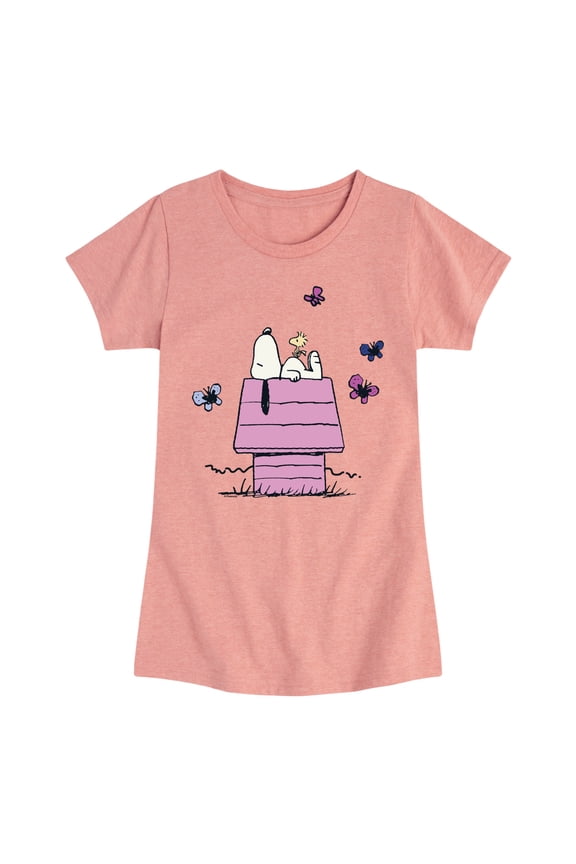 - Snoopy Doghouse - Youth Girls Fitted Short Sleeve T-Shirt