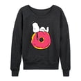 thumbnail image 1 of Peanuts - Snoopy Donut - Women's French Terry Long Sleeve Pullover, 1 of 5