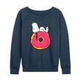 thumbnail image 1 of Peanuts - Snoopy Donut - Women's French Terry Long Sleeve Pullover, 1 of 5
