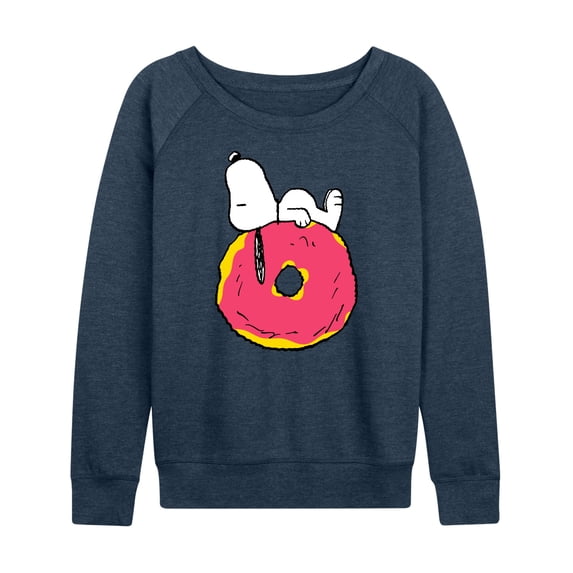 Peanuts - Snoopy Donut - Women's French Terry Long Sleeve Pullover