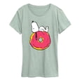 thumbnail image 1 of Peanuts - Snoopy Donut - Women's Short Sleeve Graphic T-Shirt, 1 of 4