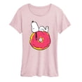 thumbnail image 1 of Peanuts - Snoopy Donut - Women's Short Sleeve Graphic T-Shirt, 1 of 4