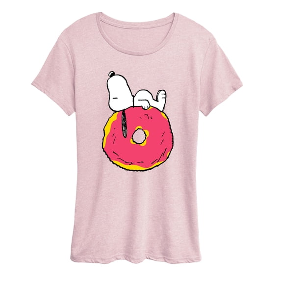 Peanuts - Snoopy Donut - Women's Short Sleeve Graphic T-Shirt