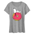 thumbnail image 1 of Peanuts - Snoopy Donut - Women's Short Sleeve Graphic T-Shirt, 1 of 5