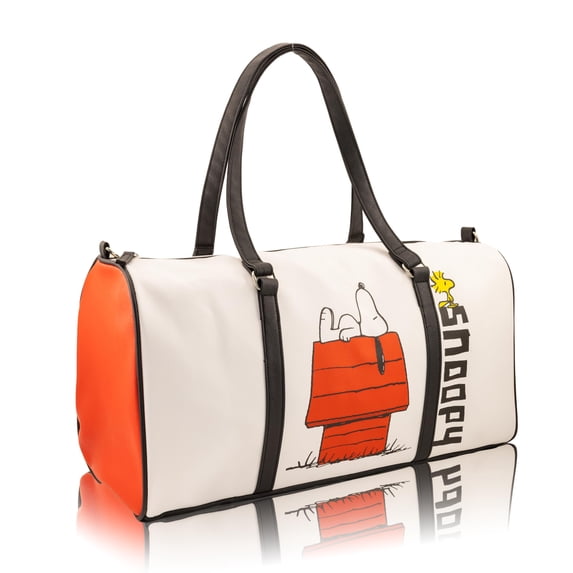 Peanuts Snoopy Duffle Bag for Kids, 17" Mini Size with Shoulder Strap