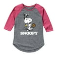 thumbnail image 1 of Peanuts - Snoopy Easter Basket - Girls Shirt Tail Raglan, 1 of 4