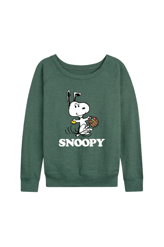 - Snoopy Easter Basket - Women's Lightweight French Terry Long Sleeve Shirt