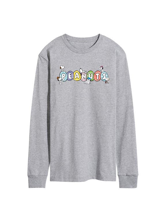 - Snoopy Eggs Men's Long Sleeve Graphic T-Shirt