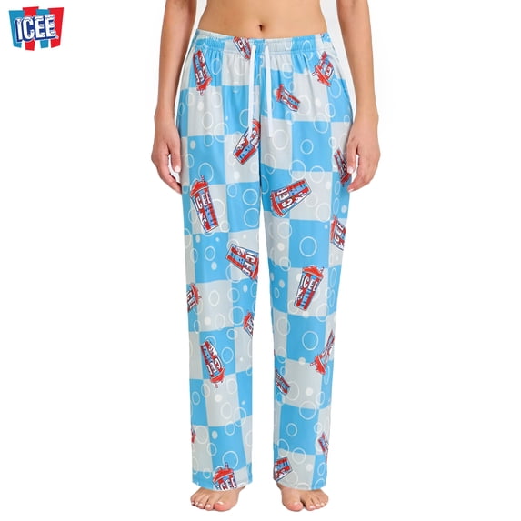 Icee Womens Pajamas, Wide Leg Comfy PJ Pants, Plus Size Pajamas, High Waist Casual Bottoms Pajama Pants for Women