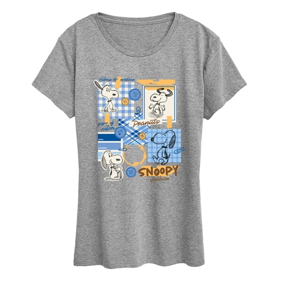 Peanuts - Snoopy Fashion Sketchbook Women's Short Sleeve Graphic T-Shirt