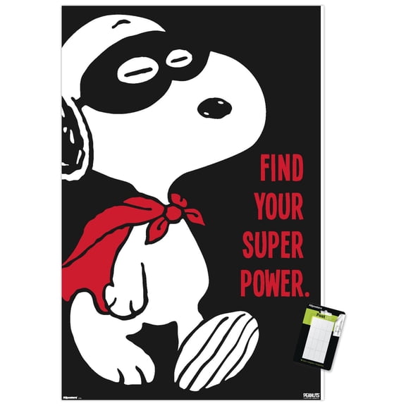Peanuts - Snoopy Find Your Superpower Wall Poster, 22.375" x 34"