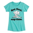 thumbnail image 1 of Peanuts - Snoopy First Nap Time - Toddler & Youth Girls Short Sleeve Graphic T-Shirt, 1 of 6