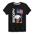 thumbnail image 1 of Peanuts - Snoopy Flag 1969 - Toddler And Youth Short Sleeve Graphic T-Shirt, 1 of 5