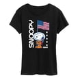 thumbnail image 1 of Peanuts - Snoopy Flag 1969 - Women's Short Sleeve Graphic T-Shirt, 1 of 5