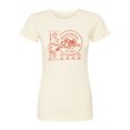 thumbnail image 1 of Peanuts - Snoopy Flag Logo - Juniors Fitted Graphic T-Shirt, 1 of 5