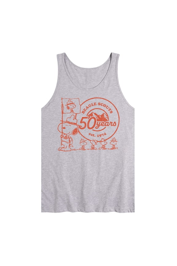 - Snoopy Flag Logo - Men's Jersey Tank Top