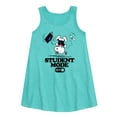 thumbnail image 1 of Peanuts - Snoopy Flipping - Student Mode Off - Toddler & Youth Girls A-line Dress, 1 of 5
