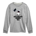 thumbnail image 1 of Peanuts - Snoopy Flipping - Student Mode Off - Toddler & Youth Long Sleeve Graphic T-Shirt, 1 of 6