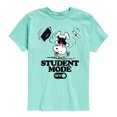 thumbnail image 1 of Peanuts - Snoopy Flipping - Student Mode Off - Toddler & Youth Short Sleeve Graphic T-Shirt, 1 of 6