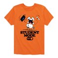 thumbnail image 1 of Peanuts - Snoopy Flipping - Student Mode Off - Toddler & Youth Short Sleeve Graphic T-Shirt, 1 of 6