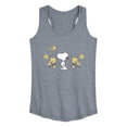 thumbnail image 1 of Peanuts - Snoopy Floral - Women's Racerback Graphic Tank, 1 of 5