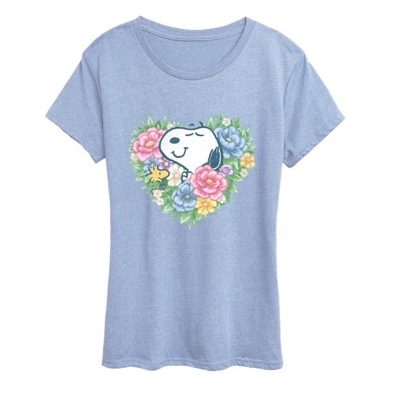 Peanuts - Snoopy Flower Heart - Women's Short Sleeve Graphic T-Shirt