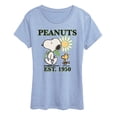 thumbnail image 1 of Peanuts - Snoopy Flower - Women's Short Sleeve Graphic T-Shirt, 1 of 4