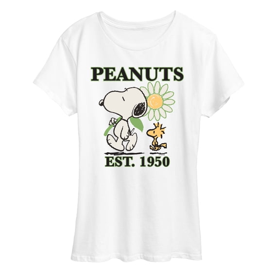 Peanuts - Snoopy Flower - Women's Short Sleeve Graphic T-Shirt