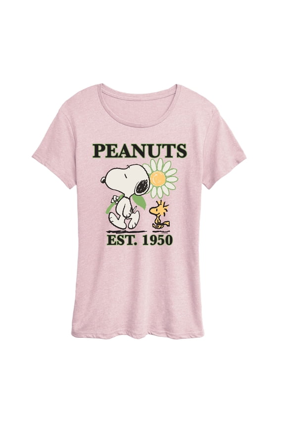 - Snoopy Flower - Women's Short Sleeve Graphic T-Shirt