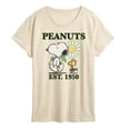 thumbnail image 1 of Peanuts - Snoopy Flower - Women's Short Sleeve Graphic T-Shirt, 1 of 5