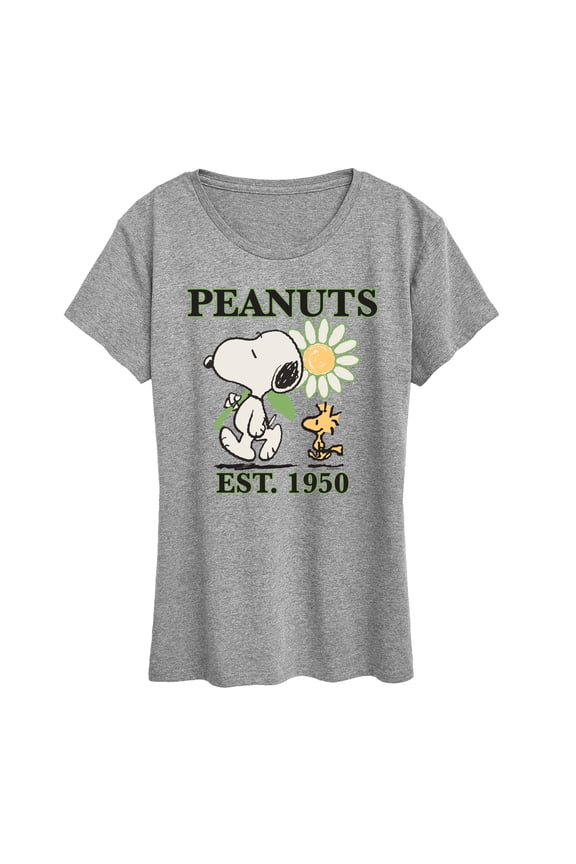 - Snoopy Flower - Women's Short Sleeve Graphic T-Shirt