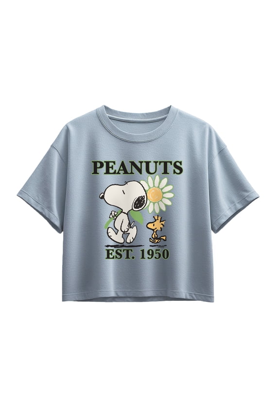 - Snoopy Flower - Youth Girls Boxy T-Shirt