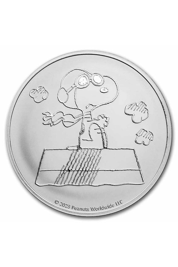 ® Snoopy Flying Ace 1 oz Silver Round