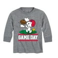 thumbnail image 1 of Peanuts - Snoopy Football Game Day Boys' Long Sleeve Graphic T-Shirt, 1 of 6