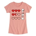 thumbnail image 1 of Peanuts - Snoopy Game Hearts - Toddler & Youth Girls Short Sleeve Graphic T-Shirt, 1 of 6